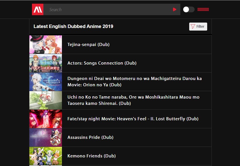 animeheaven homepage