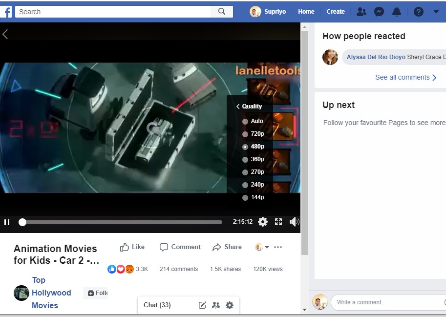 Facebook offer free streaming animation like kissanime