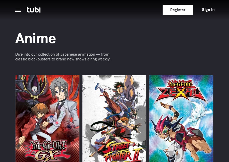 tubi tv anime 