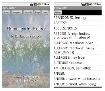 Homeopathy app