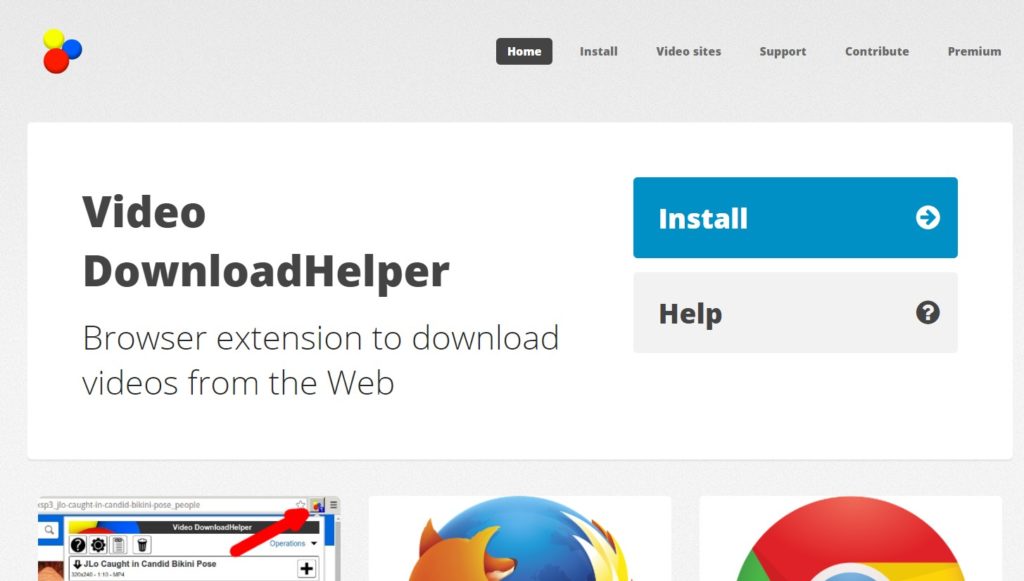 Video DownloadHelper is one of the most popular and used extensions to download videos from Chrome.