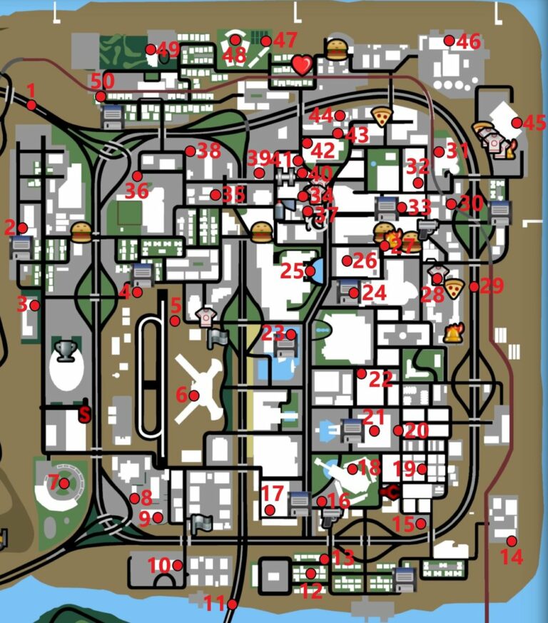 GTA San Andreas: Find All 50 Horseshoes – Map & Rewards