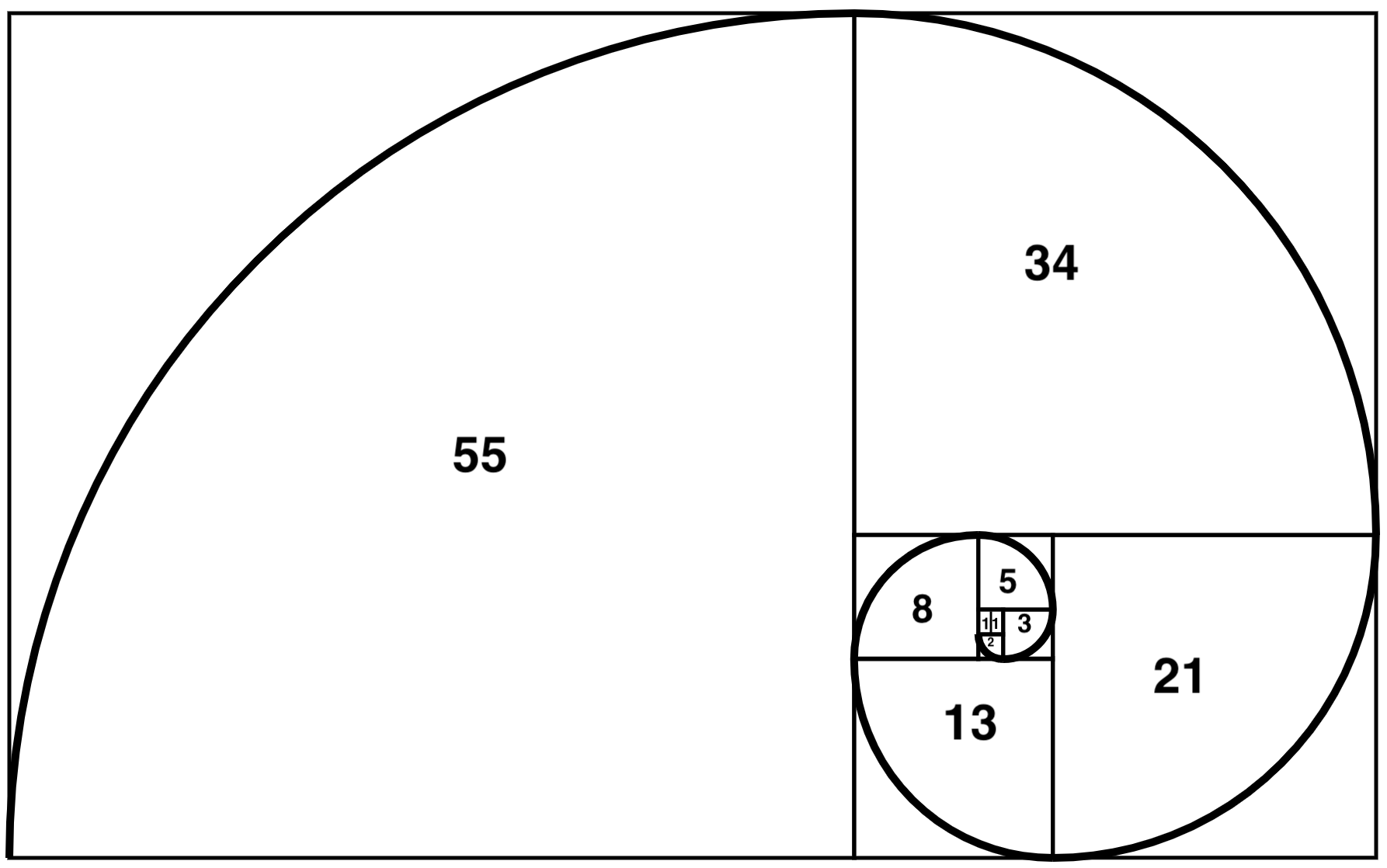 fibonacci spiral golden ratio