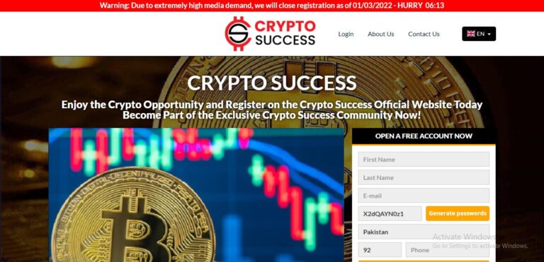 Crypto Success Review 2022: Can It Brighten Up Your Future, Financially?