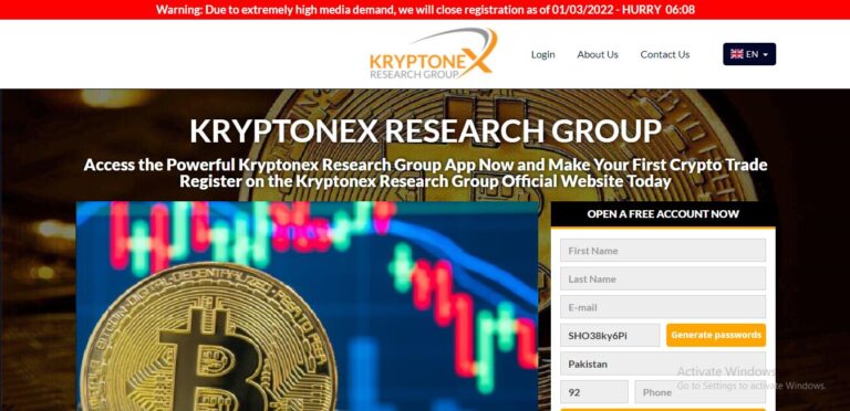 Kryptonex Research Group Review 2022: Should You Invest Your Hard Earned Money In It?
