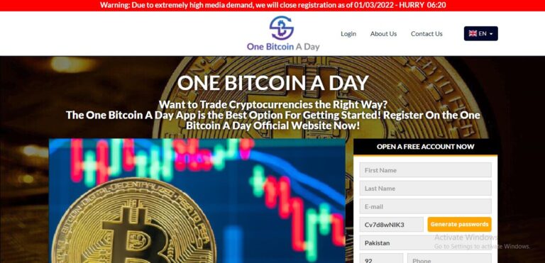 One Bitcoin A Day Review 2022: Is It A Trading Swindle?