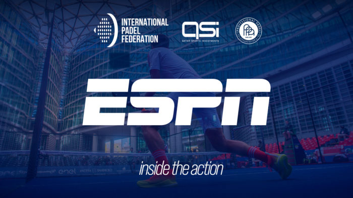 ESPN, audiovisual partner in Latin America of the new FIP padel circuit