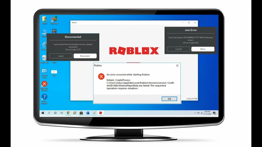 Roblox won't start windows 2