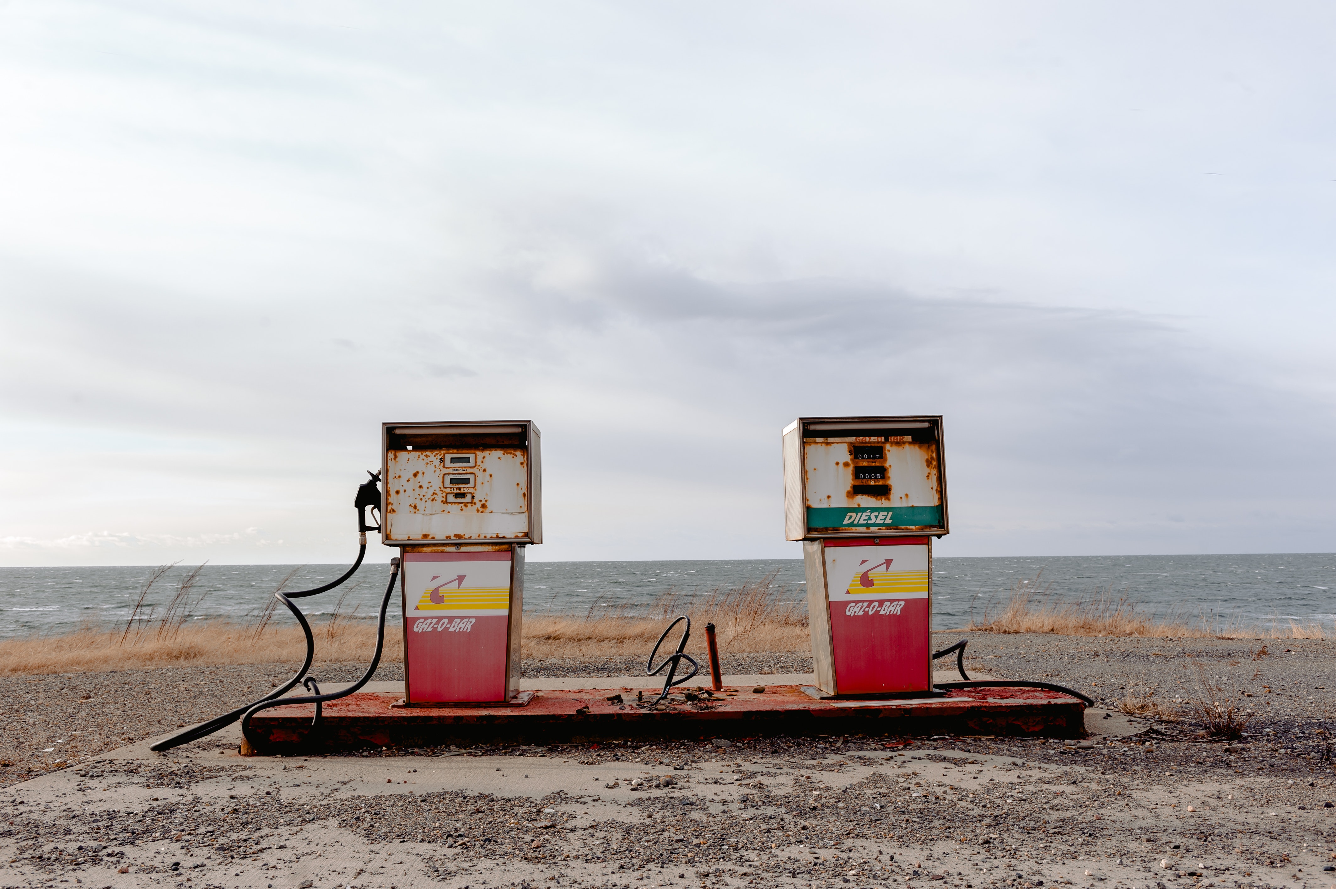 abandoned gas station