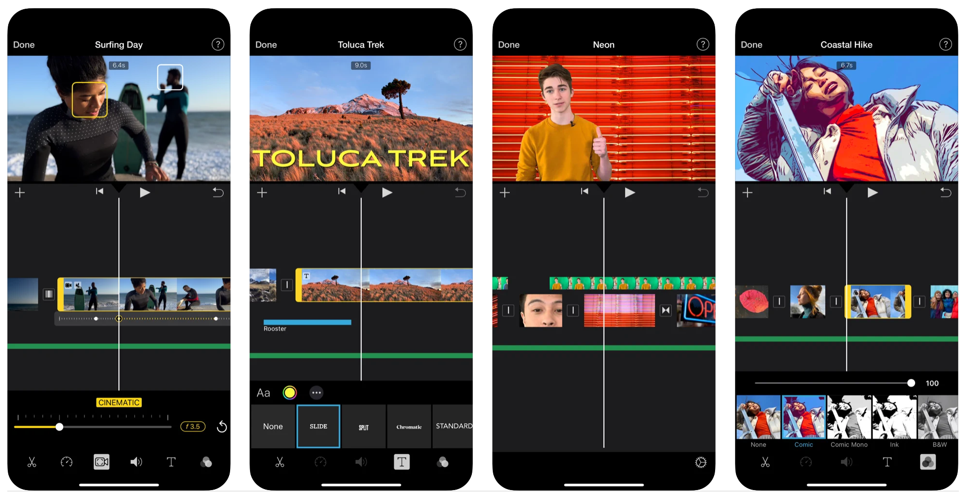 iMovie app for iOS to make videos 