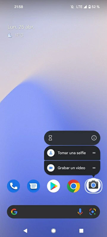 android selfie shortcut 2