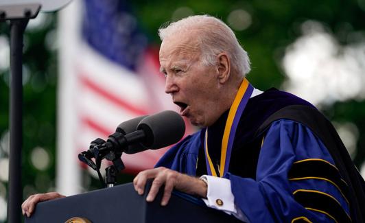 Joe Biden addresses this Saturday the youth of the University of Delaware./e.  franz / Reuters