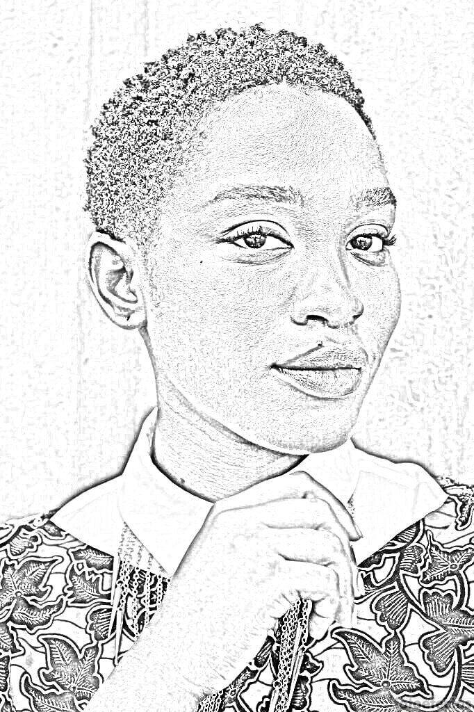 portrait converted to drawing with Photoeffects