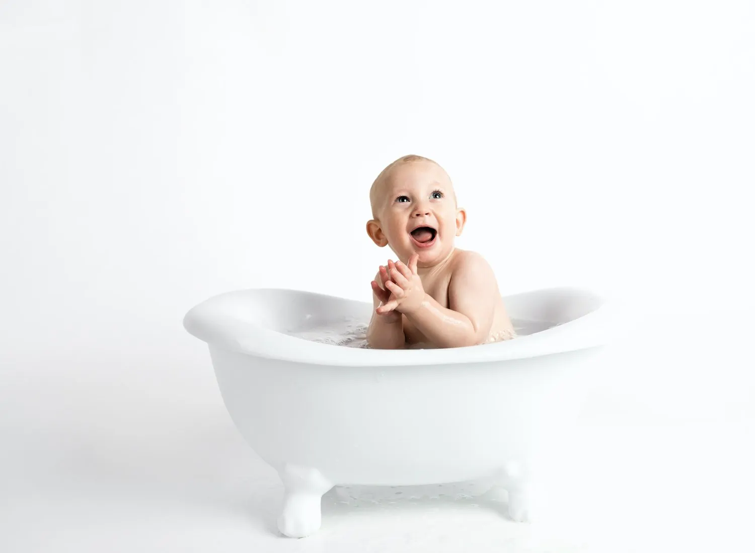 original baby photos bathtub