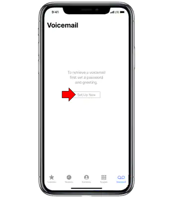 Set up iPhone voicemail.