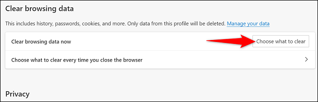 Clear browser data.