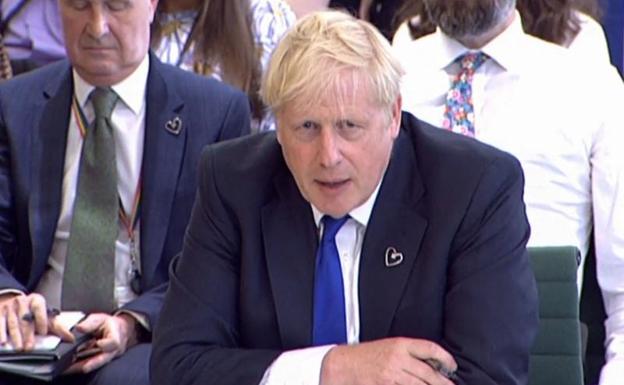 Boris Johnson answers questions in the House of Commons.  /AFP