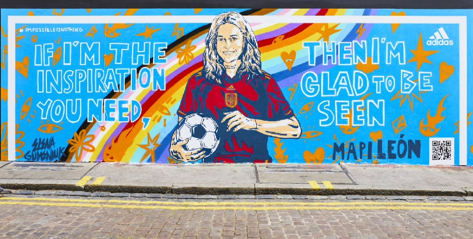 Mapi León, protagonist of the Adidas campaign for Euro 2022