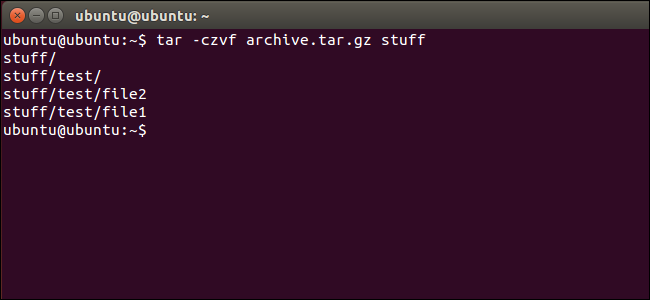 Compress files with the tar command in Linux