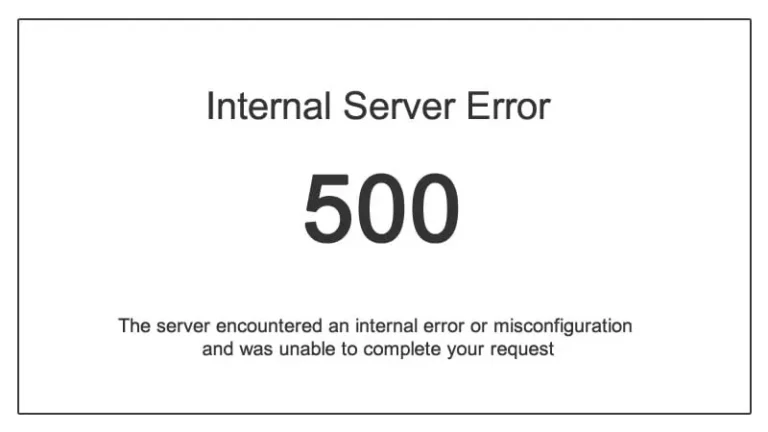 What is a 500 internal server error and how to fix it?