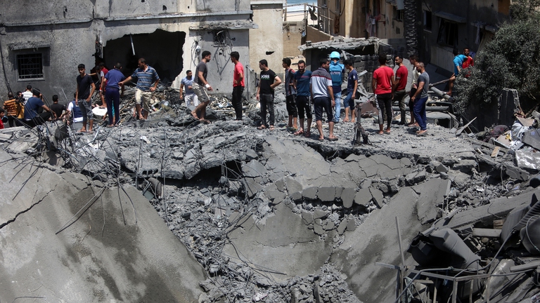 The Israeli bombing of the Gaza Strip