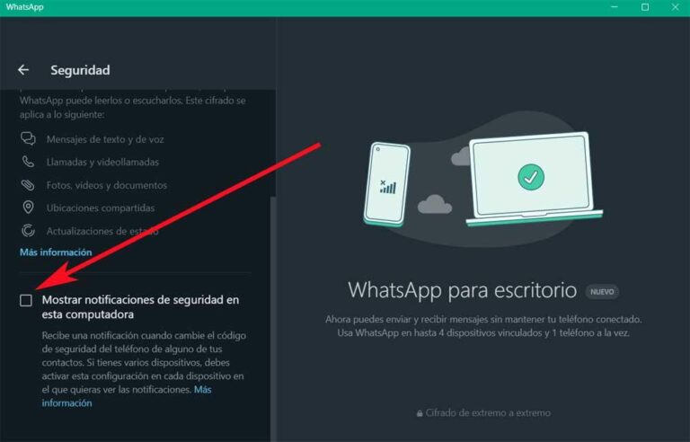 Increase the security of WhatsApp in Windows with this change