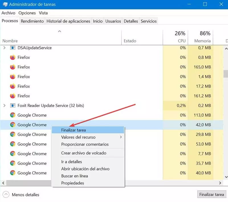 End Chrome background processes from Task Manager